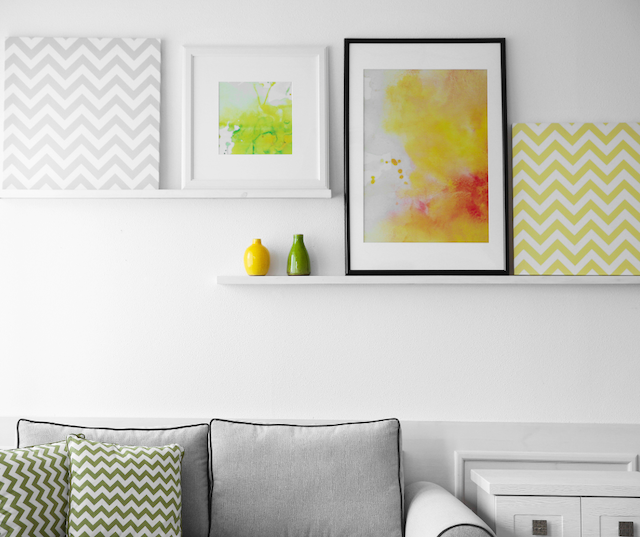 Using art is a great way to finish a space when staging a home