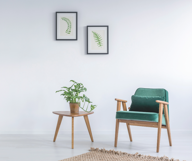Accessories are an easy way to add green when Decorating with Green.