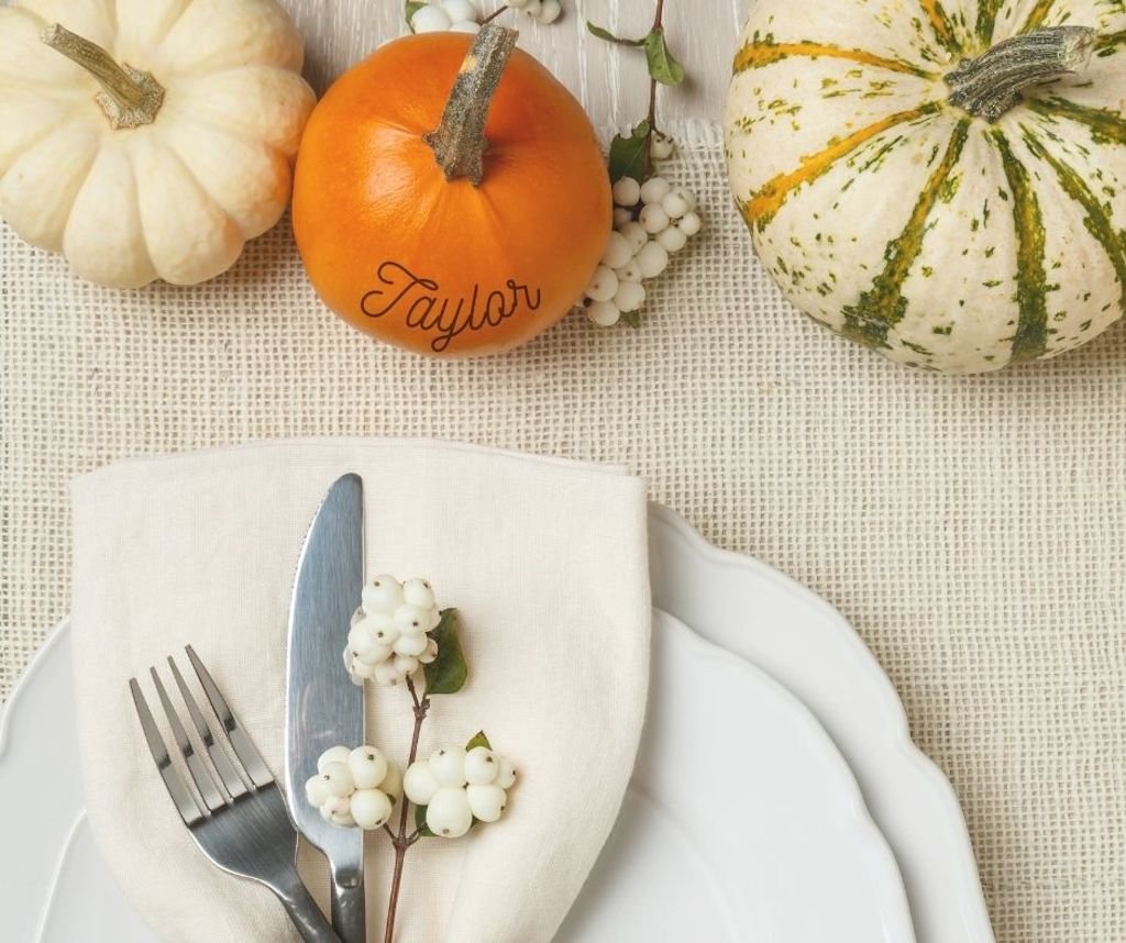 Use Place Cards to elevate your Fall Tablescape